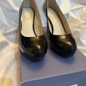 Patent black heels